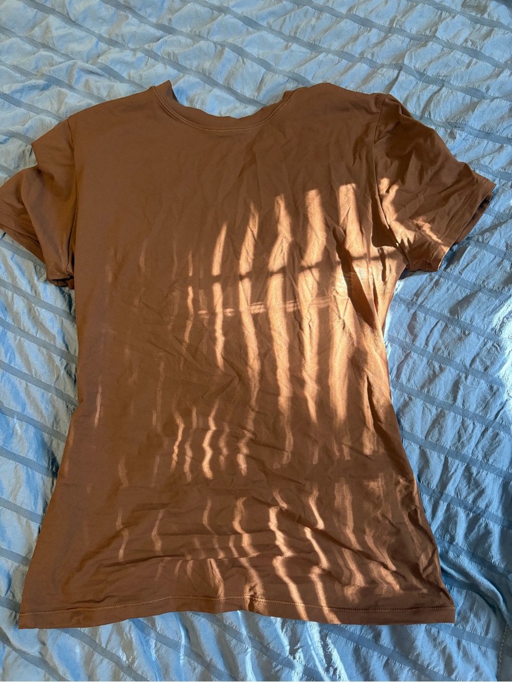 Women's Short Sleeve Crewneck Tee in Warm Brown